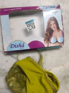 Net Bra Lingerie Green Colour Size 30