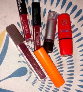 mixed bundle of Matte Lipsticks.. insight, colours