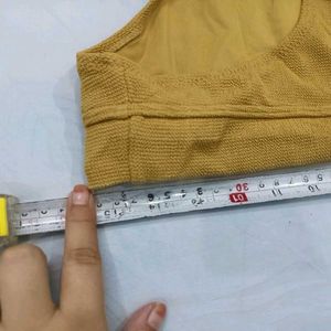 🤎 Textured Mustard Bikini Bottom