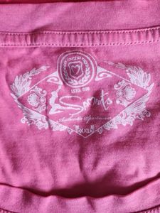 Pink Graphic Print T-Shirt