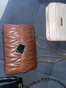 3 Quilted Chain Strap Handbags