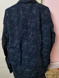 Branded DJ&amp;C Men's Navy Printed Shirt 44