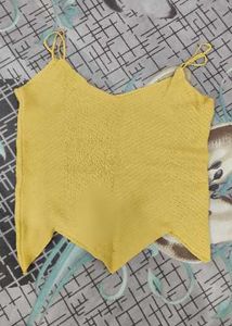 Yellow V-Neck Cami Top