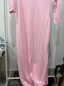 Chic Off-Shoulder Pink Dress