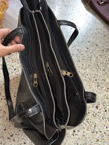 Chic Croc Embossed Tote Bag