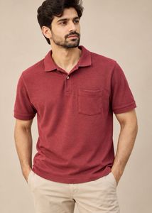 Peter England Burgundy Polo