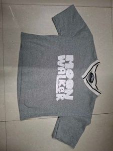 Grey "Moon Walker" Graphic T-Shirt