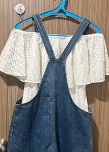 Denim Overalls Dress