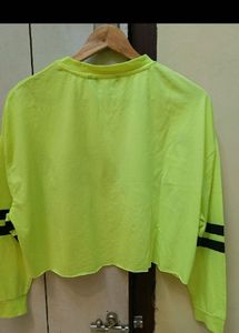 Neon 'Savage' Crop Top