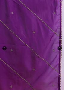 Elegant Embroidered Purple Kurta Set