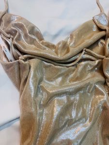 Shimmering  Gold Mini Dress