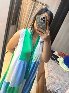 Color Block Sleeveless Maxi Dress🦋