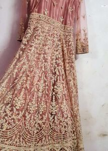 Elegant Pink Embroidered Anarkali