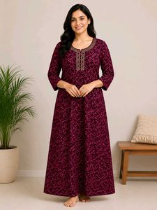 Elegant Printed maxi nughty