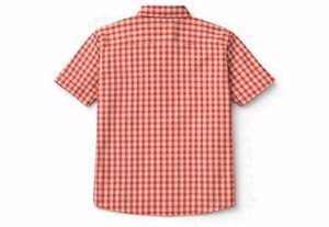 Red Gingham Short Sleeve Shirt