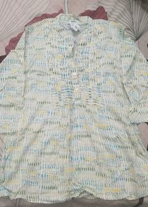 Bohemian Print V-Neck Tunic Top