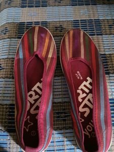 Colorful Striped Flats