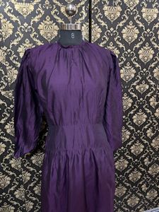 Elegant Purple Midi Dress