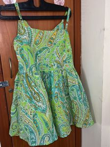 Flowy Paisley Print Mini Dress