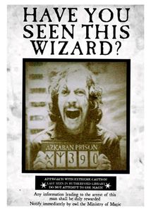 Sirius Black 'Have You Seen This Wizard?' Poster