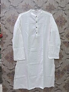 Classic White Cotton Kurta