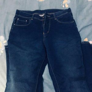 Flared Dark Wash Denim Jeans