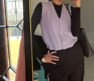 Chic Cable Knit Sleeveless Vest
