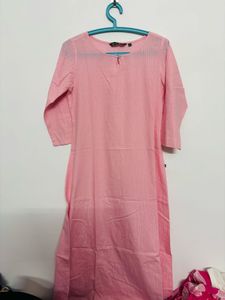 Pretty Pink Striped Kurta
