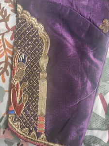 Beautiful Embroidered Purple Blouse