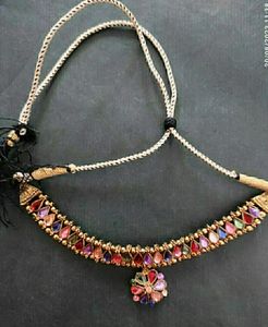Colorful Gemstone Floral Necklace