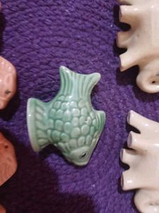 very old Cute Ceramic Animal Figurines Set