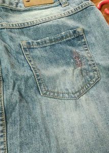 Distressed Denim Shorts