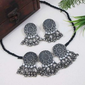 Used - Oxidized Silver Choker Set