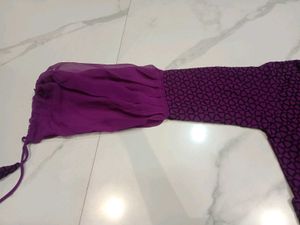 Elegant Purple Anarkali with Dupatta