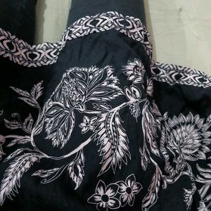 Black Embroidered Anarkali Kurta