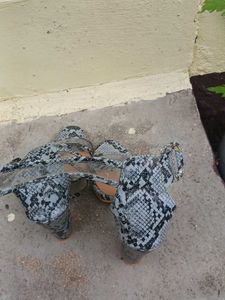 Stylish  Print Block Heels