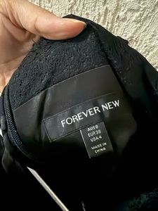 Forever New Black Lace Trim Camisole Top