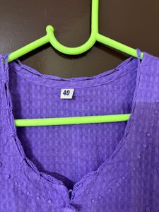 Beautiful Purple Kurta