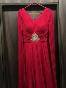 Elegant Red Ethnic Gown
