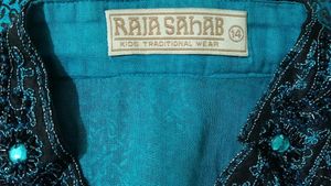 Embroidered Teal Ethnic Jacket