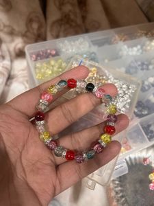 Colorful Beaded Bracelet with spacer