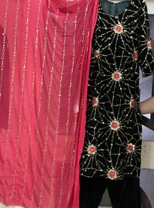 Velvet Suit With Dupatta