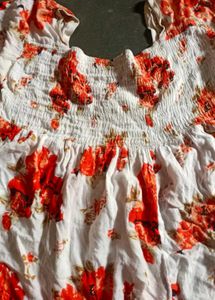 Boho Floral Smocked Top