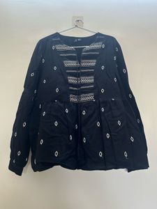 Boho Black Embroidered Kurta