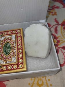 Marble Ganesha With Chauki