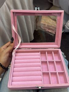 Pink Velvet Jewelry Box costomize