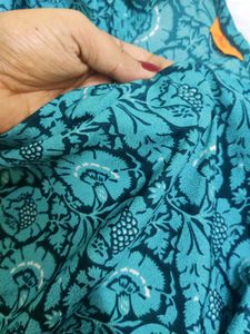 Teal Printed Kurta for women 👗