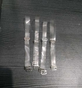 Clear Bra Straps with Heart Detail