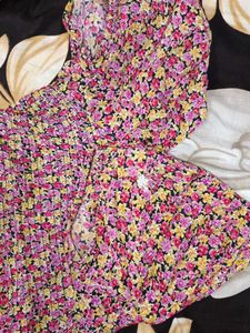 Floral Smocked Puff Sleeve Dress