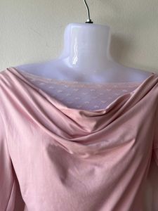 Elegant Pink Long Sleeve Top